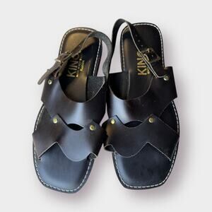 Kino Black Leather Sandal